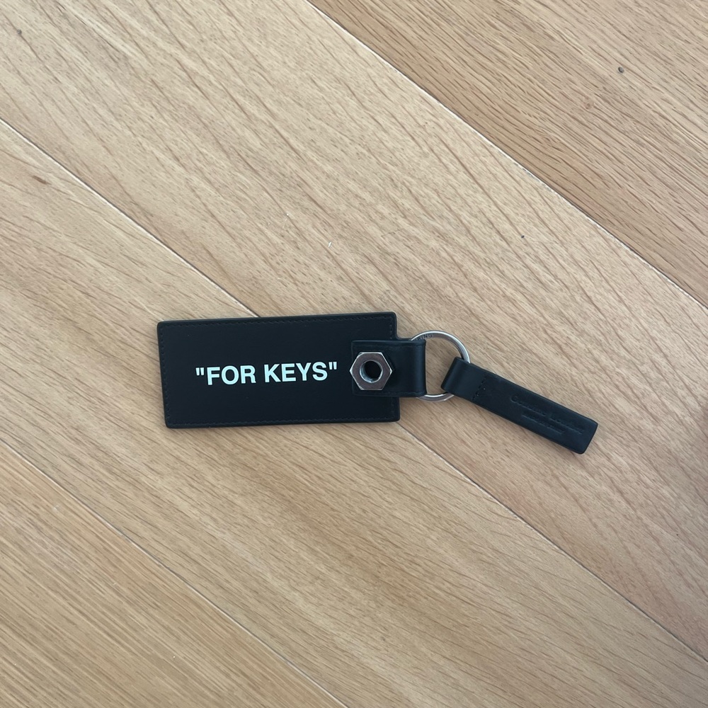 Off White keychain / key holder - For Keys